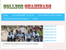 Tablet Screenshot of chaminade-kara.net